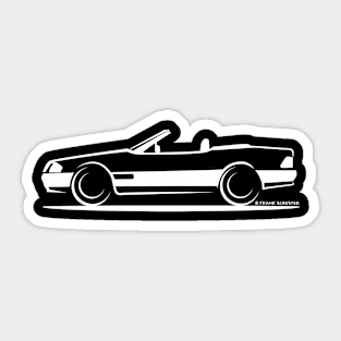 Mercedes Benz 500SL W129 Wht Sticker